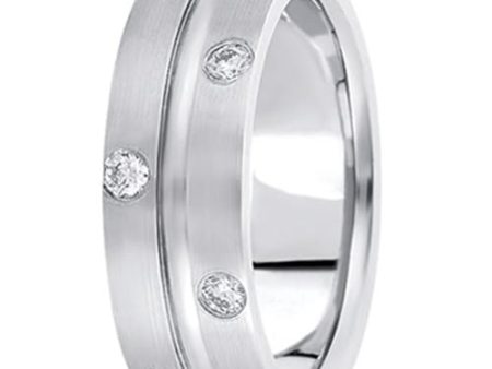 0.48ctw Diamond 14K Gold  Wedding Band (8mm) - (F - G Color, SI2 Clarity) Cheap