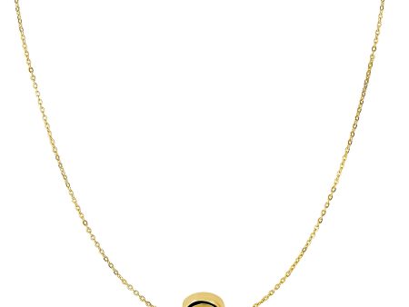 14k Yellow Gold Shiny 8mm Round Bead Charm Necklace, 18  Sale