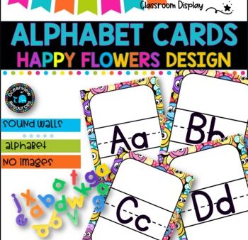 ALPHABET POSTERS without Pictures l DECOR l SMILEY FACES DESIGN For Cheap