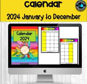 2024 Calendar Editable-January to December For Cheap