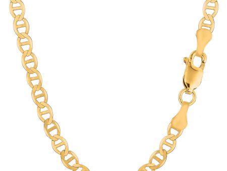 10k Yellow Gold Mariner Link Chain Necklace, 5.5mm on Sale