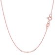 10k Rose Gold Cable Link Chain Necklace, 1mm, 18  Online Sale