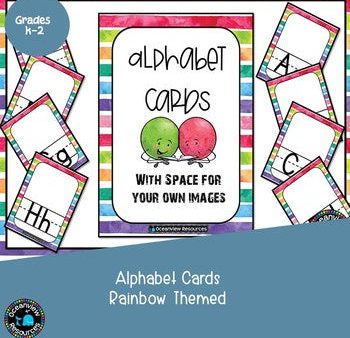 Rainbow Alphabet Posters with no picture clues. For Cheap