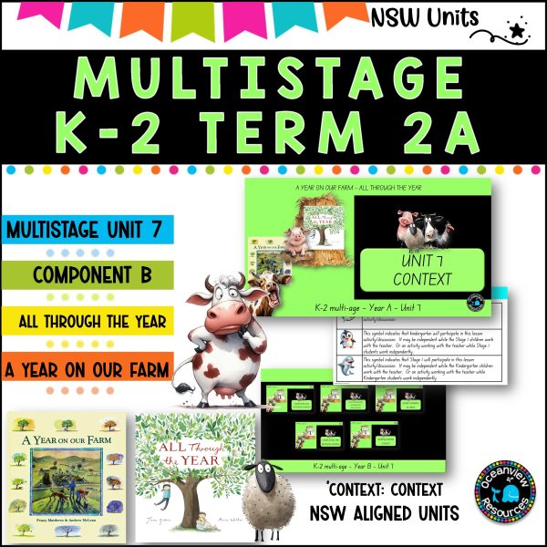 A YEAR ON THE FARM  NSW Multi Stage K-2 Unit 7 component B ENGLISH TERM 2A (Copy) For Cheap