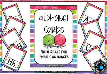 Rainbow Alphabet Posters with no picture clues. For Cheap