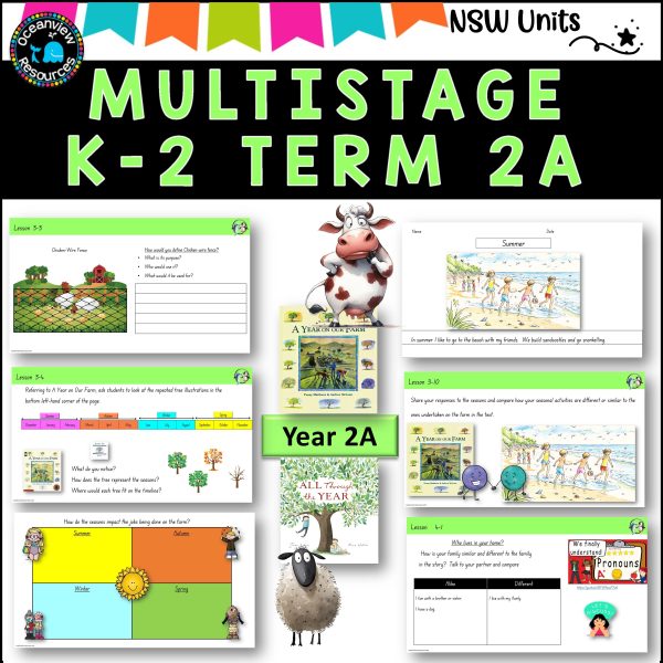 A YEAR ON THE FARM  NSW Multi Stage K-2 Unit 7 component B ENGLISH TERM 2A (Copy) For Cheap