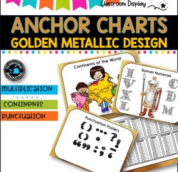 ANCHOR CHARTS I X, Roman Numerals, Continents, Punctuation | GOLD METAL DESIGN Supply