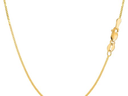 10k Yellow Gold Gourmette Chain Necklace, 1.0mm Online