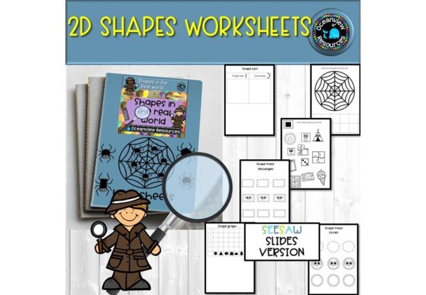 2D worksheets - UK and AUS UK spelling SEESAW version Discount