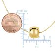 14k Yellow Gold Shiny 8mm Round Bead Charm Necklace, 18  Sale