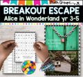 Breakout game I Escape from Wonderland Math Facts I grades 3-5 Sale