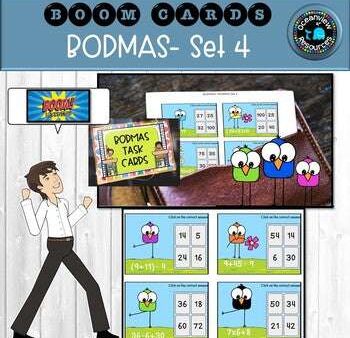 BOOM CARDS-Order of Operations Set 4 Supply