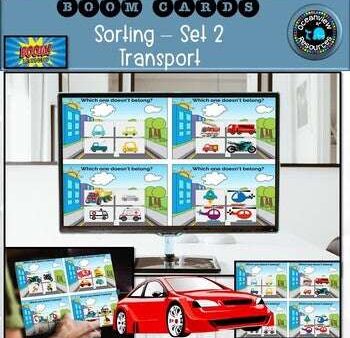 BOOM CARDS- Sorting by category -TRANSPORT Set 2 Online Sale