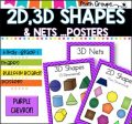 2D Shapes BUNDLE I Worksheets I Shape sorting I Posters Online Sale