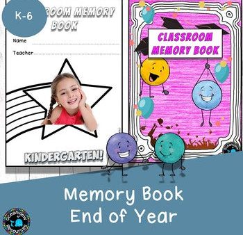 Memory Book for End of Year (k-8) Hot on Sale