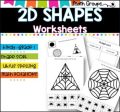 2D Shapes BUNDLE I Worksheets I Shape sorting I Posters Online Sale