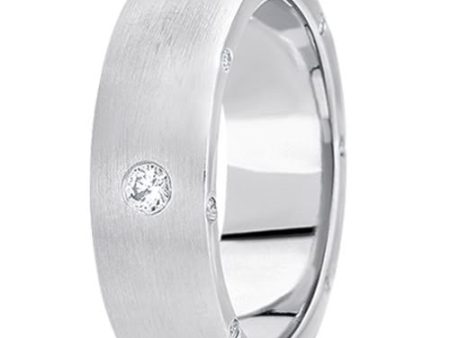 0.34ctw Diamond 14K Gold  Wedding Band (7mm) - (F - G Color, SI2 Clarity) on Sale