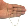 10k Yellow Solid Gold Diamond Cut Rope Chain Necklace, 2.0mm Fashion