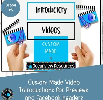 Video Introduction Movie for Previews on TPT (for sellers) Online