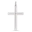 Sterling Silver Cross Pendant, 20 x 40 mm Online now