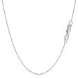 10k White Gold Cable Link Chain Necklace, 1mm, 18  Online now