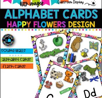 ALPHABET POSTERS with Pictures l DECOR l SMILEY FACES DESIGN Supply