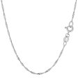 10k White Gold Singapore Chain Necklace, 1.5mm Discount