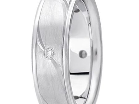 0.18ctw Diamond 14K Gold  Wedding Band (7mm) - (F - G Color, SI2 Clarity) Hot on Sale