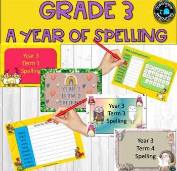 A YEAR OF SPELLING FOR GRADE 3 Online Sale