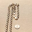 14k 2 Tone Yellow And White Gold Curb Chain Necklace, 12.2mm Online