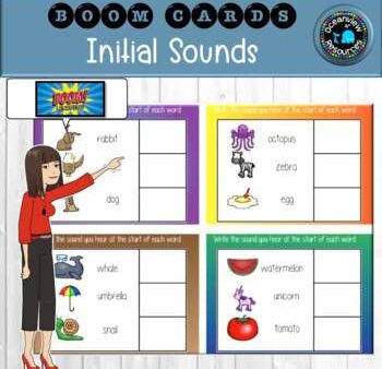 BOOM CARDS-Initial Sounds Cheap