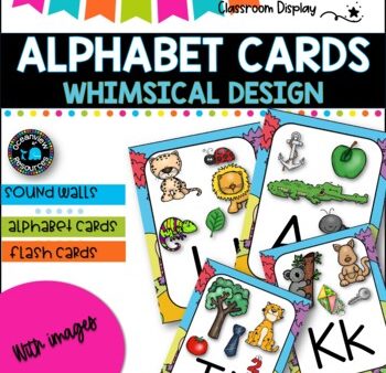 ALPHABET POSTERS with Pictures l DECOR l WHIMSICAL DESIGN For Discount