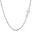 10k White Gold Singapore Chain Necklace, 1.7mm Online Hot Sale