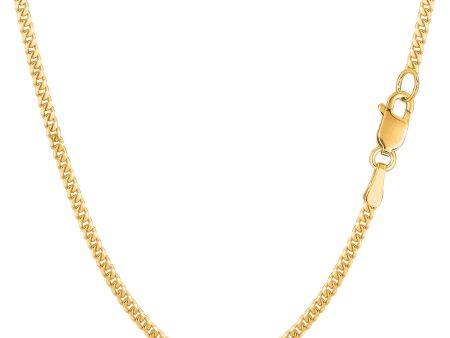 10k Yellow Gold Gourmette Chain Necklace, 2.0mm Fashion