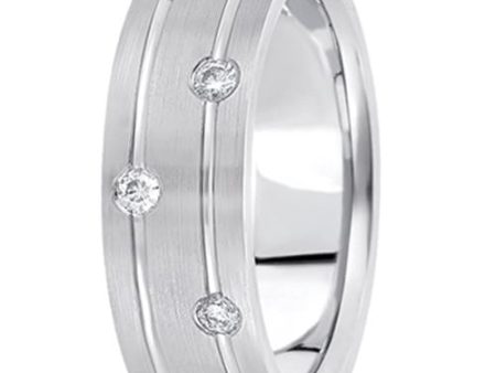 0.36ctw Diamond 14K Gold  Wedding Band (7mm) - (F - G Color, SI2 Clarity) For Discount