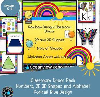 2D, 3D and Alphabet Posters - Rainbow Striped Design For Discount