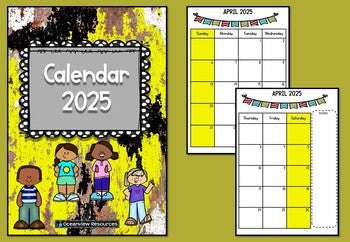 2025 Calendar Editable-January to December on Sale