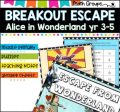 Breakout game I Escape from Wonderland Math Facts I grades 3-5 Sale