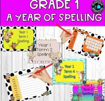 A YEAR OF SPELLING FOR GRADE 1 on Sale