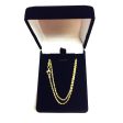 10k Yellow Solid Gold Diamond Cut Rope Chain Necklace, 1.5mm Online