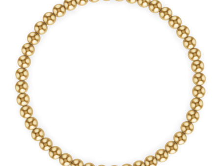 4MM Gold Ball Bracelet For Cheap