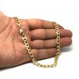 10k Yellow Gold Curb Hollow Chain Necklace, 6.1mm For Discount