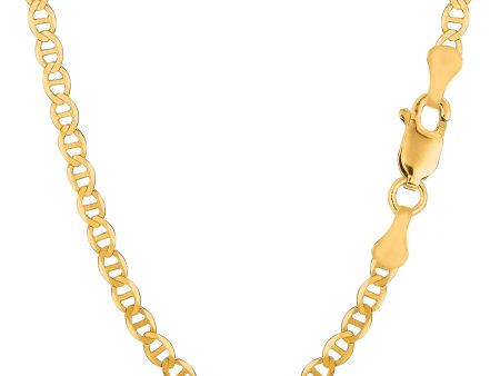 10k Yellow Gold Mariner Link Chain Necklace, 4.5mm For Cheap