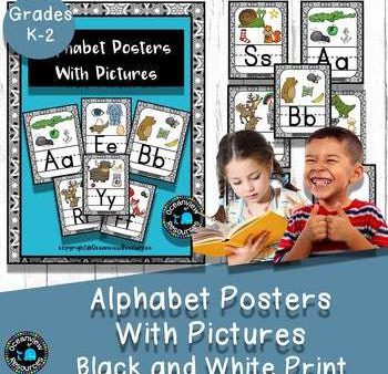 Alphabet cards with Pictures Classroom Decor Online Hot Sale