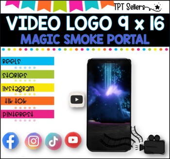 VIDEO LOGO-VERTICAL  9 x 16 for Social Media and Pinterest I Magic Smoke LOGO Supply