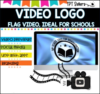 VIDEO LOGO I VIDEO Previews and Social Media I WAVING FLAG INTRO LOGO Supply