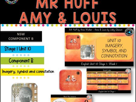 AMY AND LOUIS, MR HUFF- English Stage 1 Unit 10- component B (YEAR A) Hot on Sale