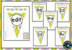 Alphabet and Number Bunting Decor Pack- Pastel Circle Design Fashion