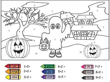 Addition to 20 -Halloween Themed Colour by Number- For Discount